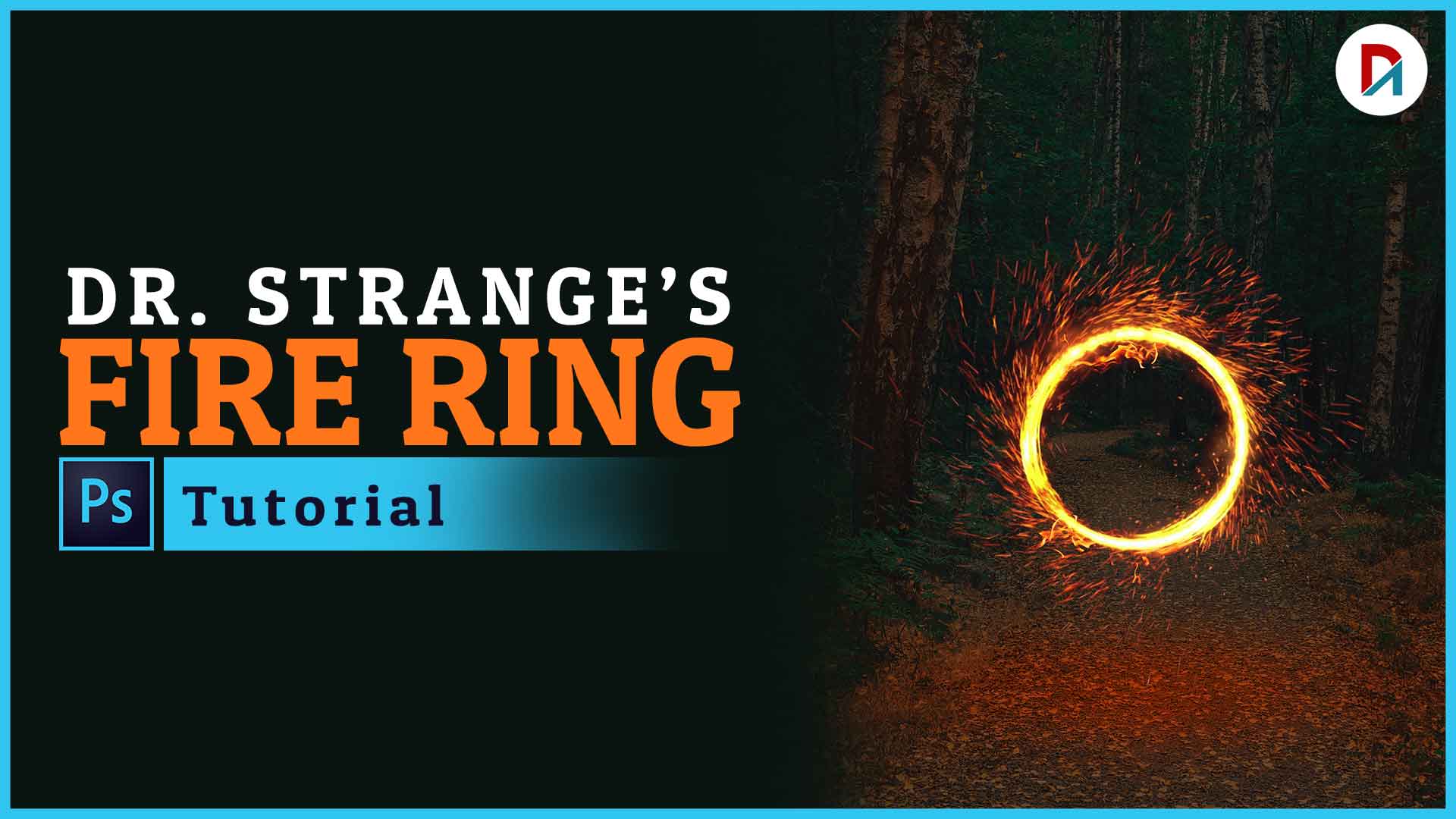 Dr. STRANGES Fire Ring Effect Photoshop step by step | Designing Artz | #2